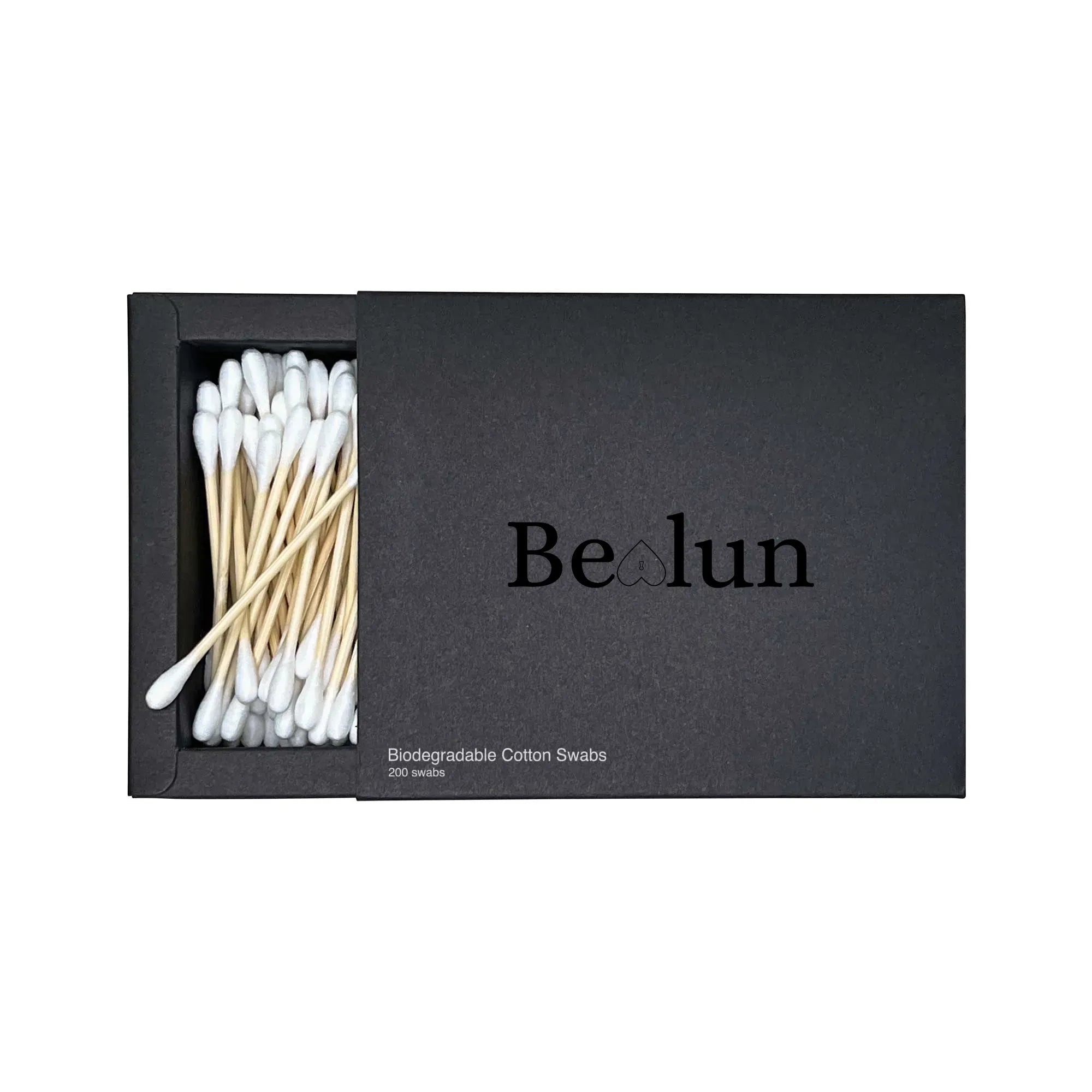 Biodegradable Cotton Swabs – Eco - Friendly Bamboo & 100% Pure Cotton - Bealun